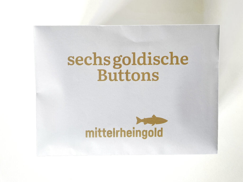 Mittelrheingold »sechs goldische Buttons«
